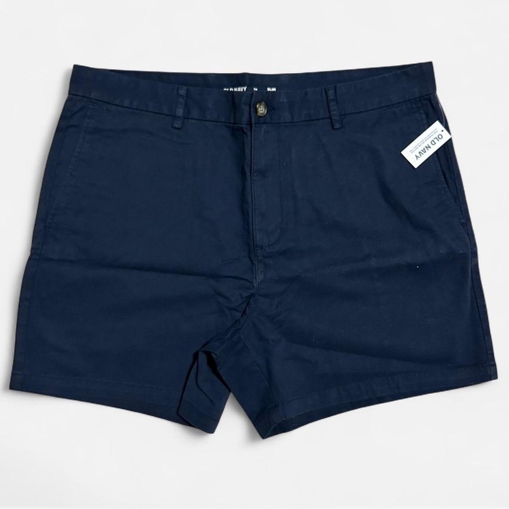 Old Navy Men’s Navy Blue Slim Fit Chino Shorts – Size 38